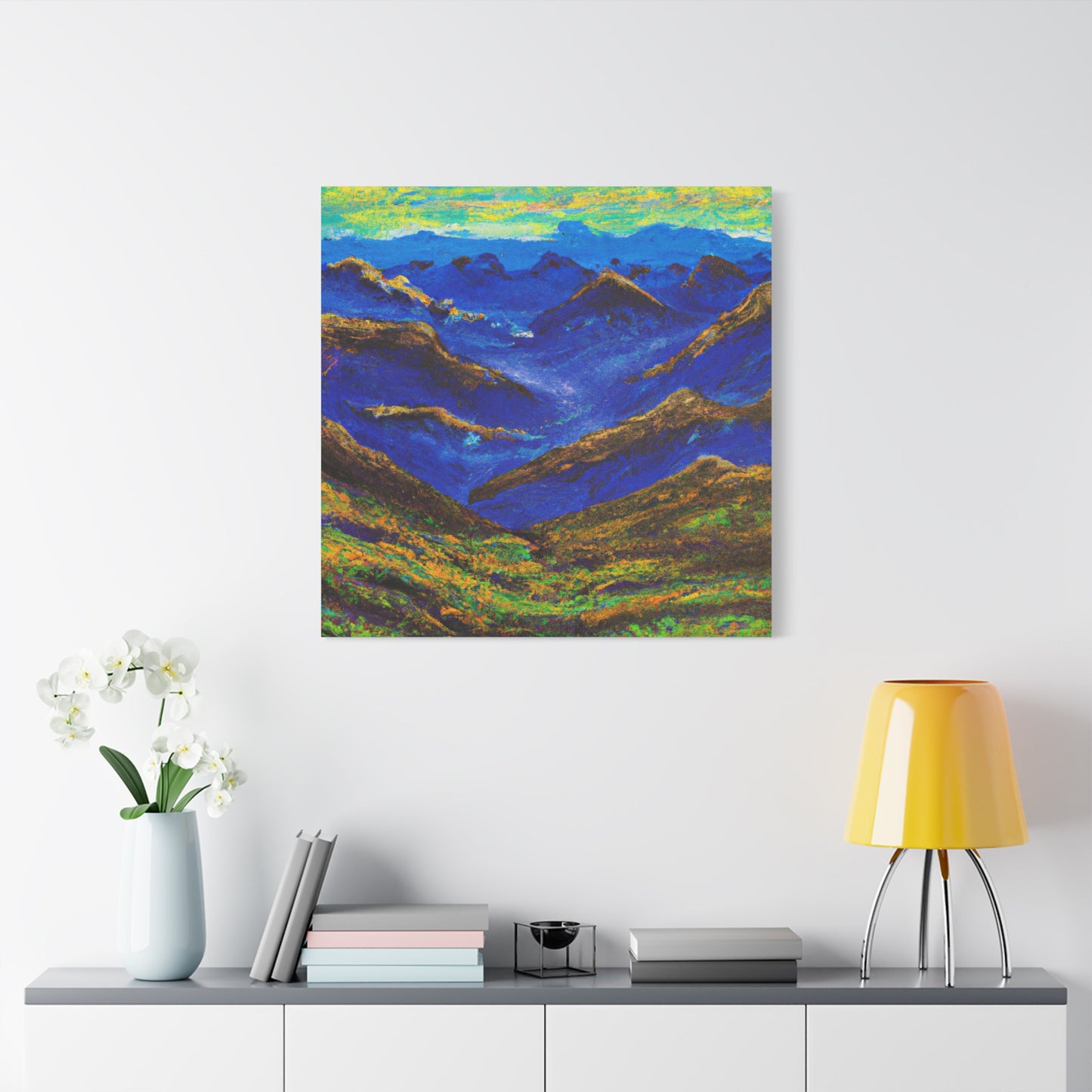 "Majestic Mountains: Abstract Canvas Collection" - Canvas