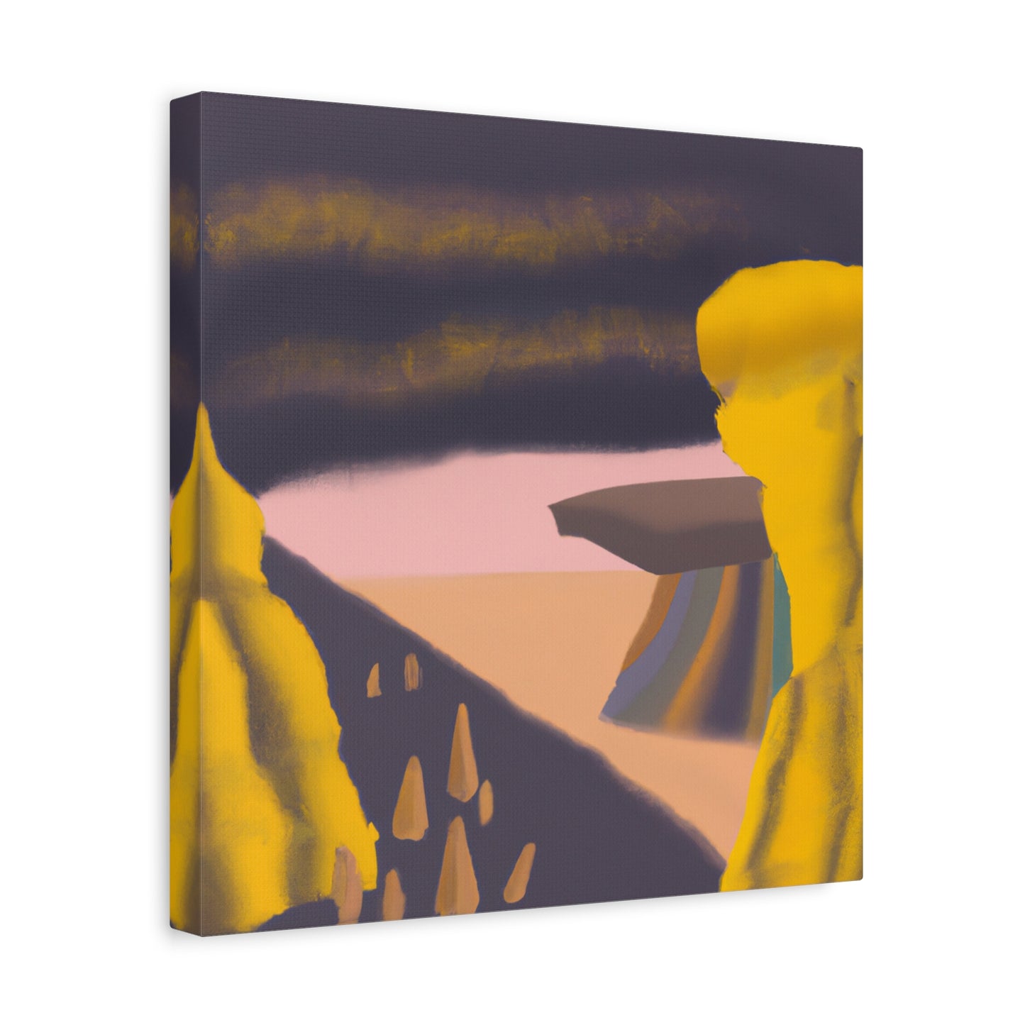 Desert Abstract Pastels - Canvas