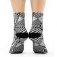 "Escher Euphoria: Optical Illusion Crew Socks for the Mind-Bending Fashionista" - Men and Women Crew Socks Combed Athletic Sports Casual Classic