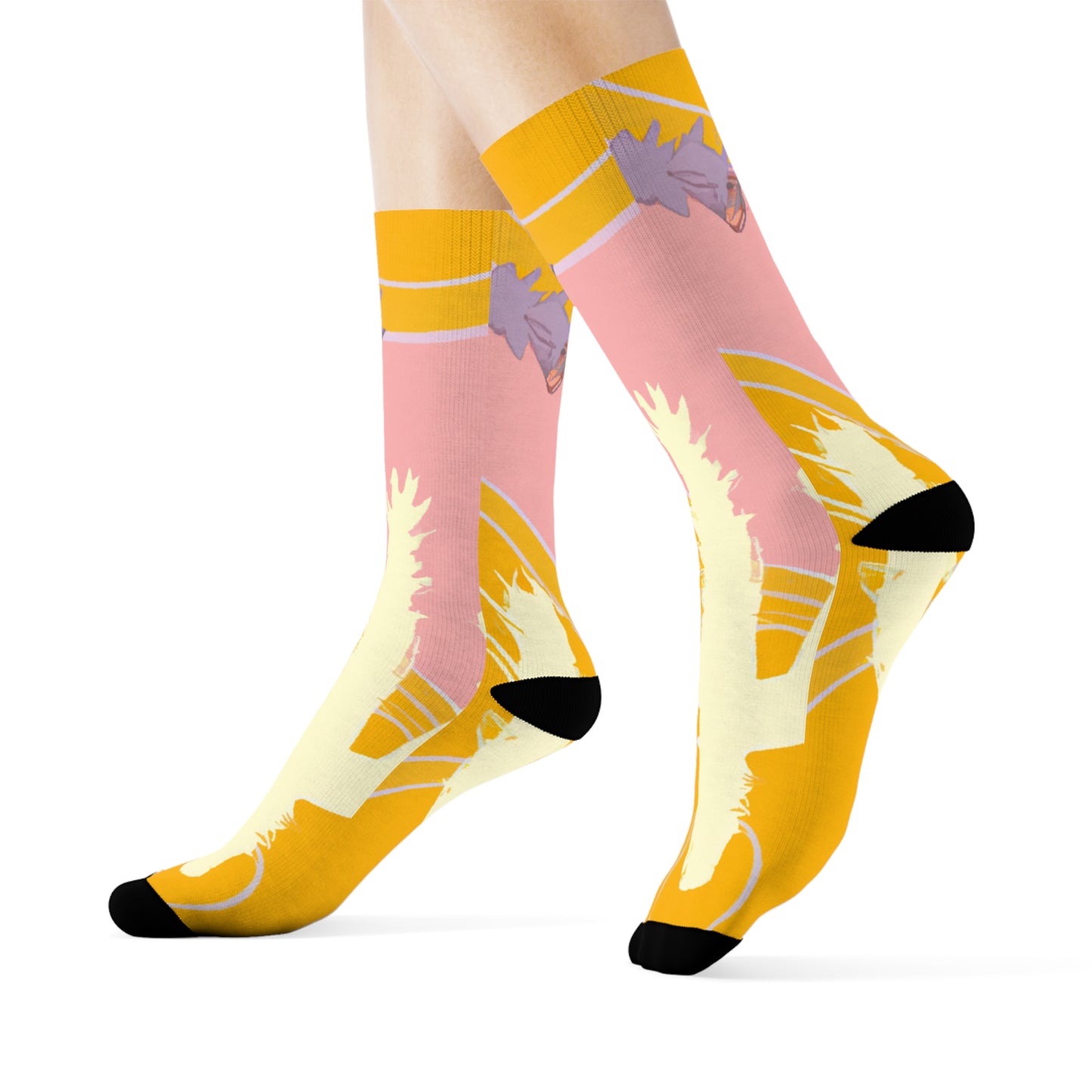 "Desert Dreams: Pastel Cactus and Succulent Crew Socks - Experience Comfort and Style in Every Step!" - Men and Women Crew Socks Combed Athletic Sports Casual Classic