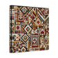 "Native Geometry" - Framed Canvas Print Colourful Wall Art