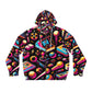 "Retro Game Coat" - Hoodies 3d Print Jumpers with Pockets Long Sleeve Sweatshirt Casual Streetwear