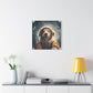 "Space Pup Print" - Framed Canvas Print Colourful Wall Art