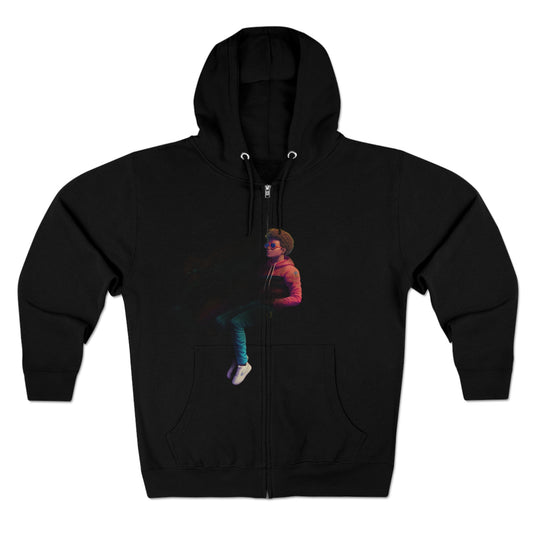 "Graffiti Hoodie" - Hoodies Zip Up Long Sleeve Fleece Sweatshirts Hoodies