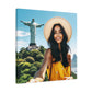 Brazillian Beauty Wall Art - Framed Canvas Print Colourful Wall Art