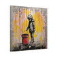 "AI Banksy Fusion" - Canvas