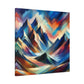 "Mystic Summit" - Framed Canvas Print Colourful Wall Art