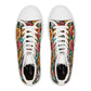 "Day of the Dead High Tops: A Vibrant and Celebratory Sneaker with Daring Skull Designs"- High Top Trainers Fashion Sneakers