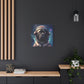 "Paws in Space" - Framed Canvas Print Colourful Wall Art