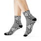 "Escher Euphoria: Optical Illusion Crew Socks for the Mind-Bending Fashionista" - Men and Women Crew Socks Combed Athletic Sports Casual Classic