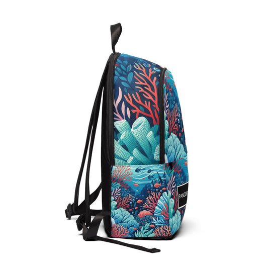 "Coral Tides Backpack" - Laptop Backpack Rucksack Bag for Men Women, Water Resistant