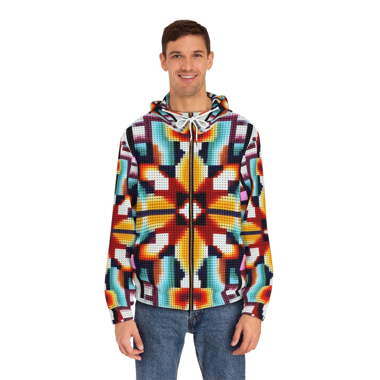 "Pattern Pop Cozy Hoodie"