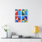 Geometric Triad Art - Canvas