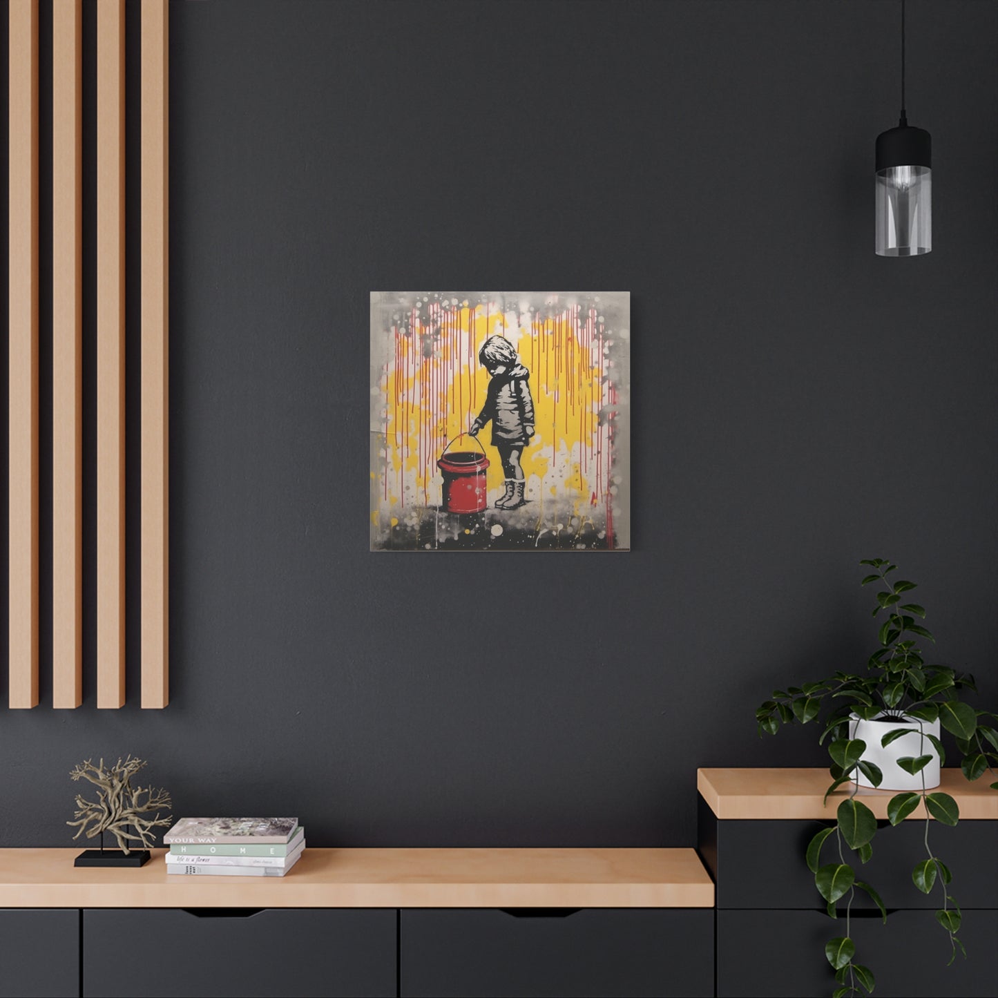 "AI Banksy Fusion" - Canvas