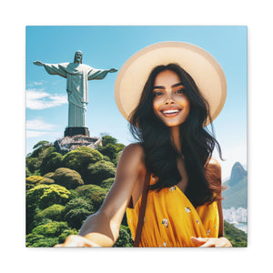 Brazillian Beauty Wall Art - Framed Canvas Print Colourful Wall Art