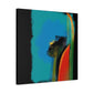 "Balanced Abstractions" - Framed Canvas Print Colourful Wall Art