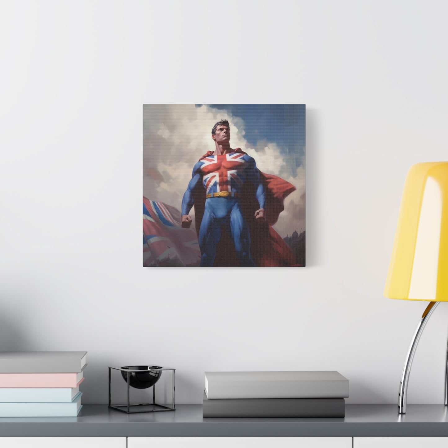 "Heroic Wall Art" - Framed Canvas Print Colourful Wall Art