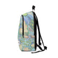 "Watercolor Lily Belle" - Laptop Backpack Rucksack Bag for Men Women, Water Resistant