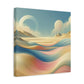 "Pastel Desert Dreams" - Framed Canvas Print Colourful Wall Art