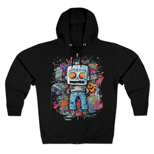 "Graffiti Hoodie" - Hoodies Zip Up Long Sleeve Fleece Sweatshirts Hoodies