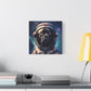 "Paws in Space" - Framed Canvas Print Colourful Wall Art