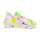 "Watercolor Blaze: Colorful Splatter Sneakers for the Athletic Artist" - Shoes Athletic Tennis Sneakers Sports Walking Shoes