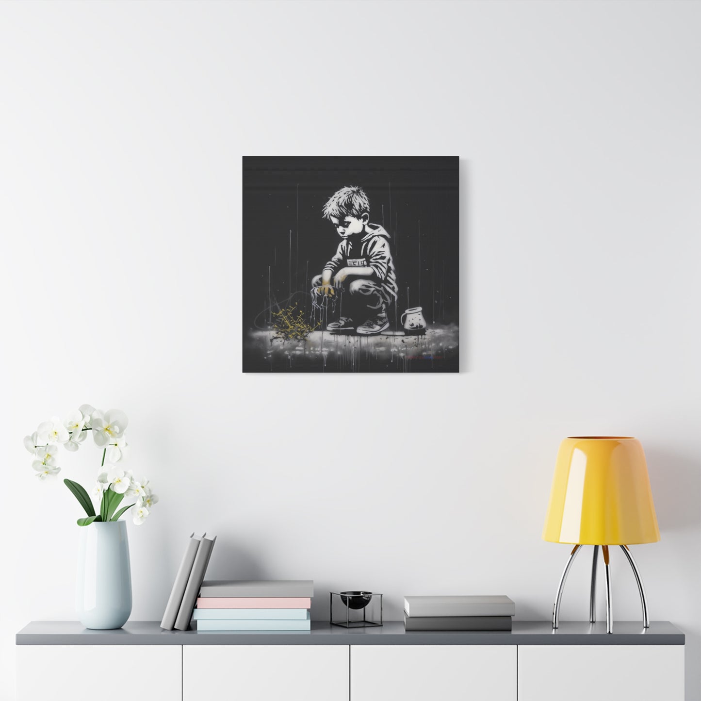 AI Banksy Fusion - Canvas