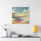 "Pastel Desert Dreams" - Framed Canvas Print Colourful Wall Art