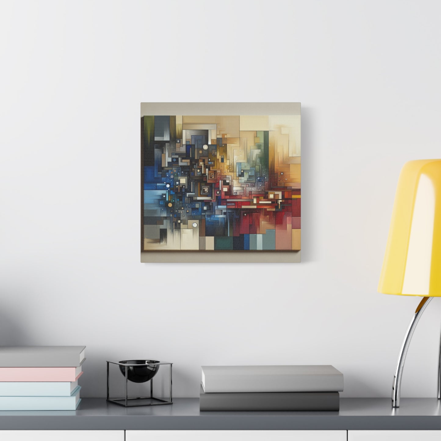 "Equilibrium Expressions" - Framed Canvas Print Colourful Wall Art