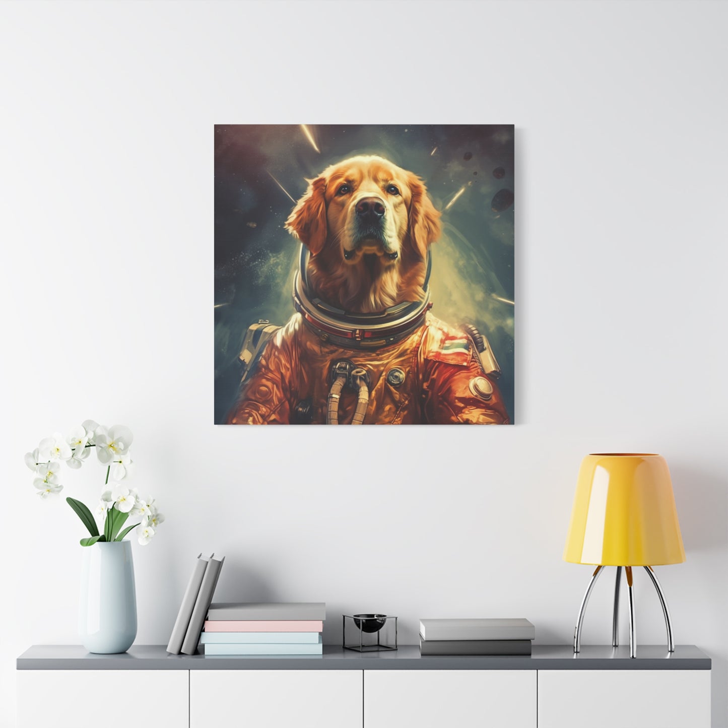 "Galactic Pet Print" - Framed Canvas Print Colourful Wall Art