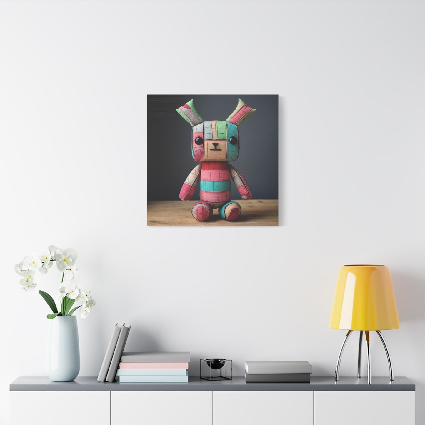 "Whimsy Wonderland Print" - Framed Canvas Print Colourful Wall Art