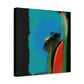 "Balanced Abstractions" - Framed Canvas Print Colourful Wall Art