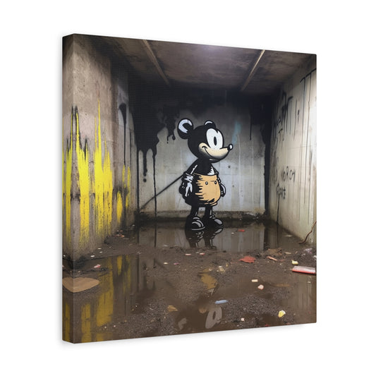 "AI Banksy Fusion" - Canvas