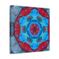 "Kaleidoscopic Dreamscape" - Framed Canvas Print Colourful Wall Art