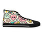 "Emoji Express High-Tops: Playful & Whimsical Sneakers for Fashionable Fun-Lovers" - High Top Trainers Fashion Sneakers