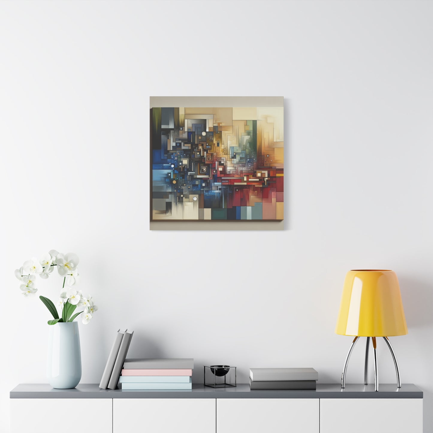 "Equilibrium Expressions" - Framed Canvas Print Colourful Wall Art