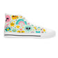 "Emoji Express High-Tops: Spreading Smiles with Every Step!" - High Top Trainers Fashion Sneakers