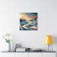 "Winter's Glow" - Framed Canvas Print Colourful Wall Art