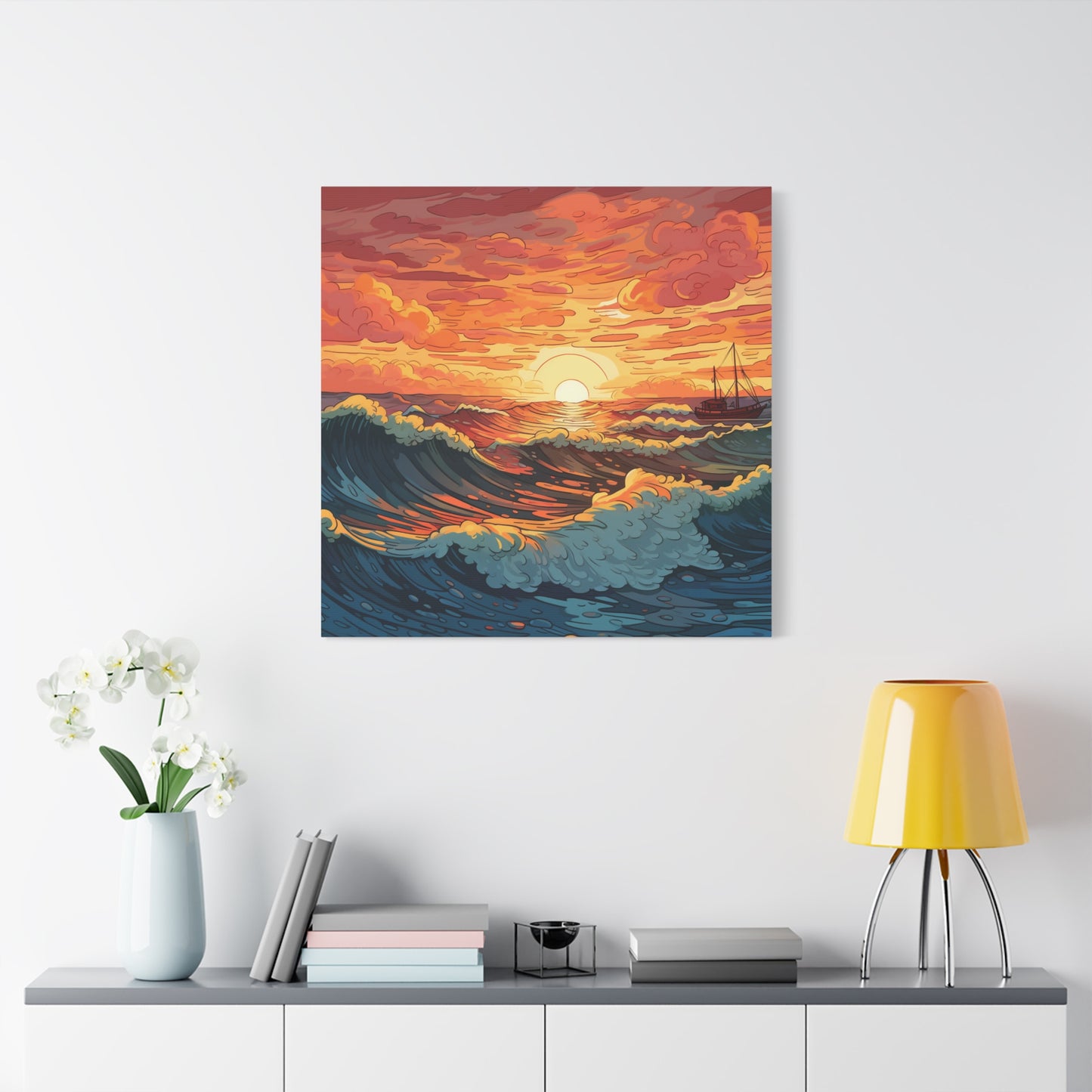 Sea Wave Art - Canvas