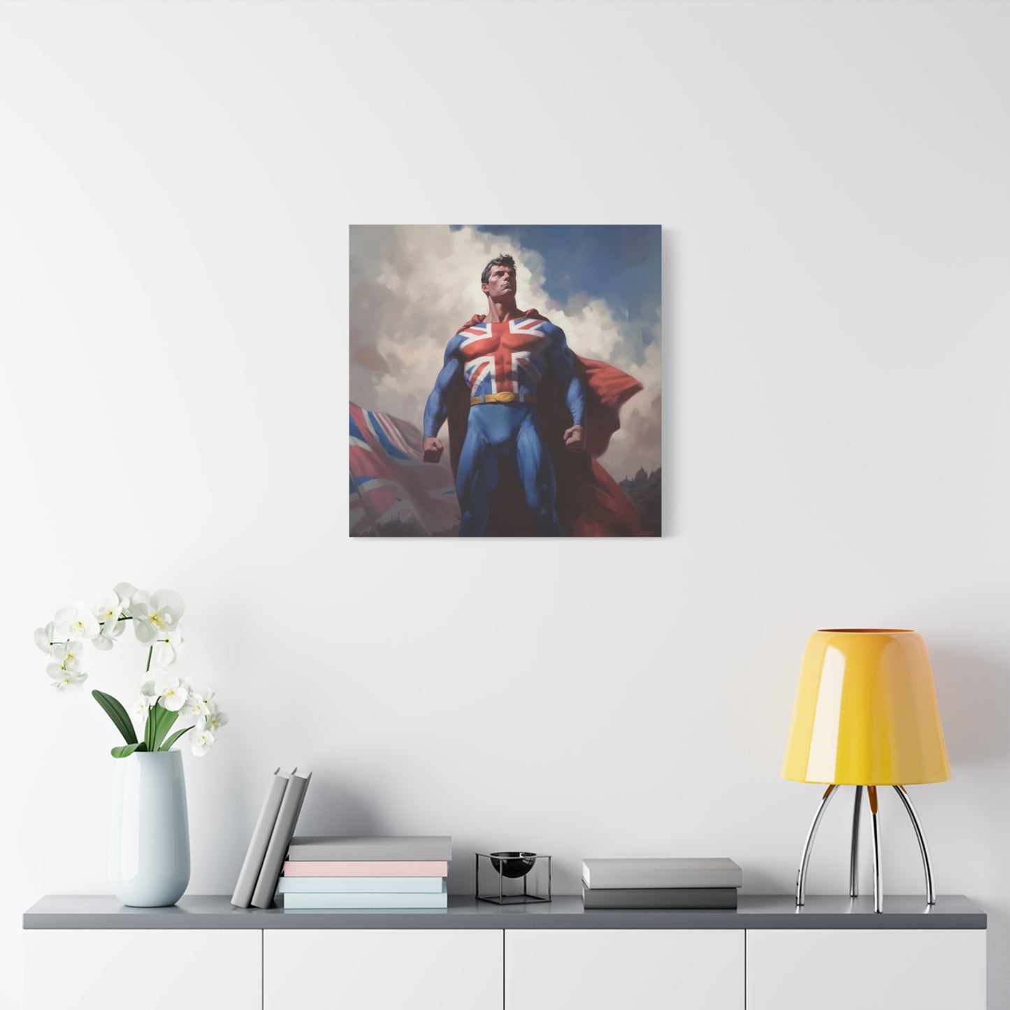 "Heroic Wall Art" - Framed Canvas Print Colourful Wall Art