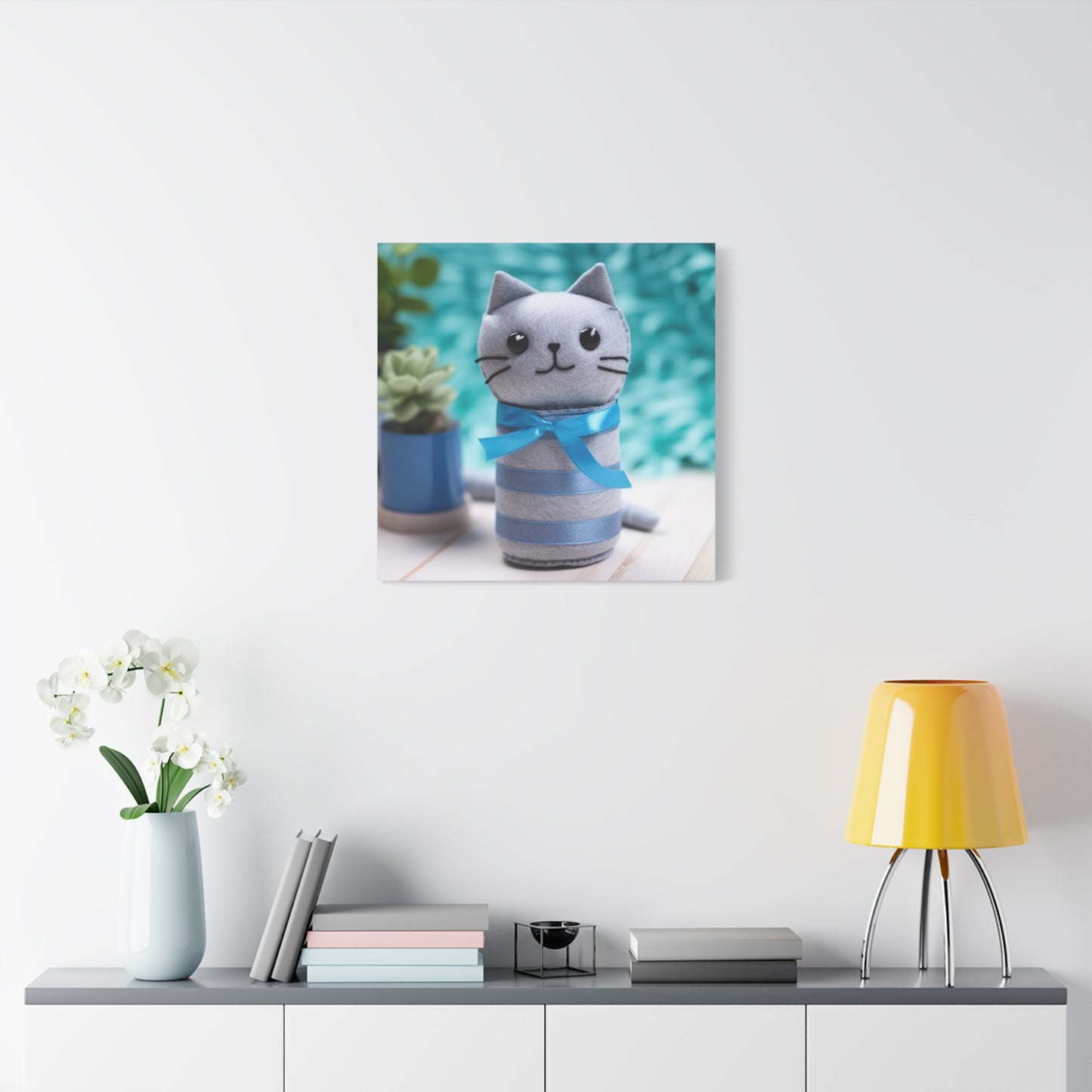 "Whimsy Wall Art" - Framed Canvas Print Colourful Wall Art