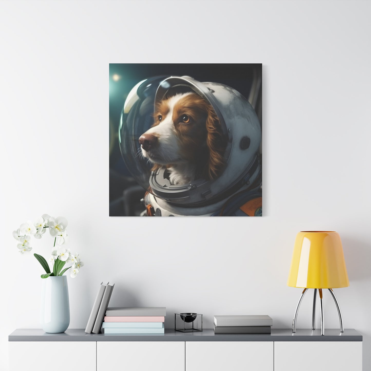 "Galactic Pet Art" - Framed Canvas Print Colourful Wall Art