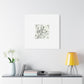 "Monochromatic Geometry" - Framed Canvas Print Colourful Wall Art