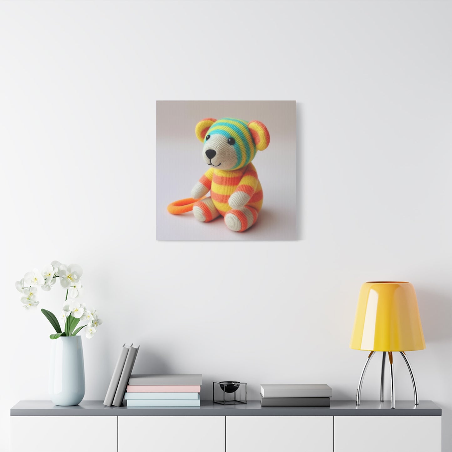 "Whimsy Wall Art" - Framed Canvas Print Colourful Wall Art