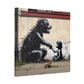 AI Banksy Fusion - Canvas