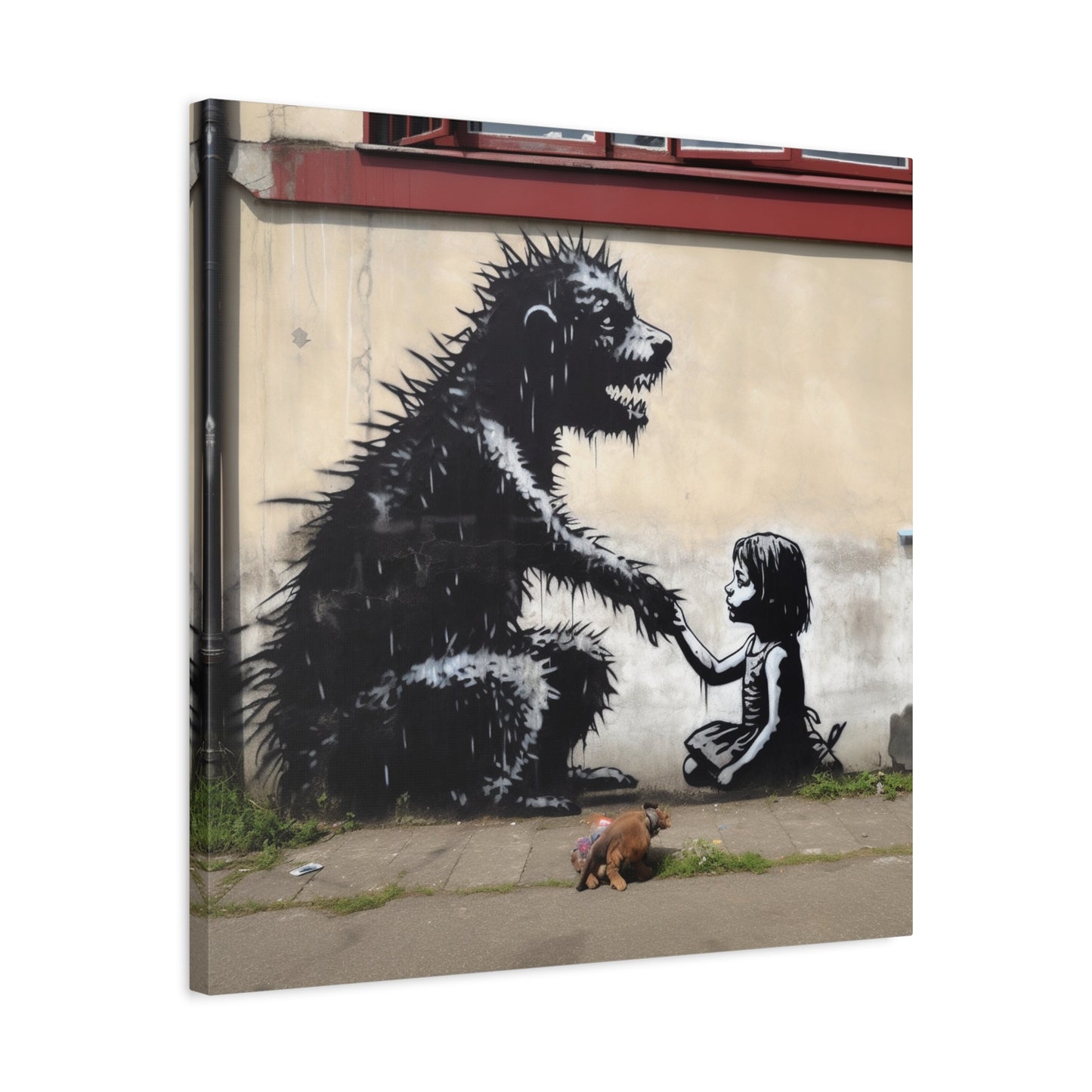 AI Banksy Fusion - Canvas