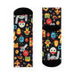 "Emoji Madness: Playful Crew Socks with Adorable Patterns!" - Men and Women Crew Socks Combed Athletic Sports Casual Classic