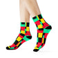 "Pixel Pop Crew Socks: Bold and Bright 16-Bit Textile Designs for Retro Gamers" - Men and Women Crew Socks Combed Athletic Sports Casual Classic