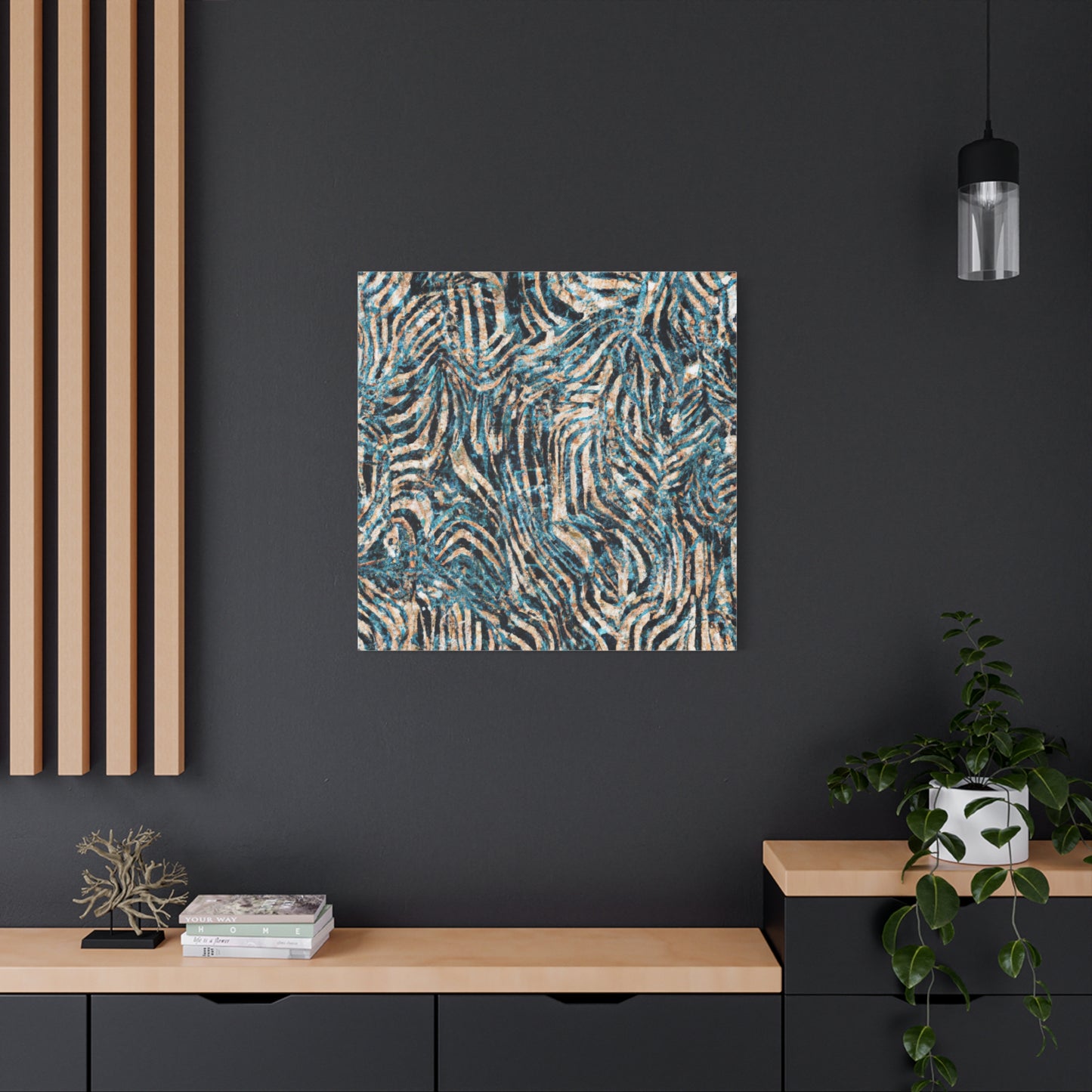 "Chaos and Calm: Stormy Sea Abstract" - Canvas