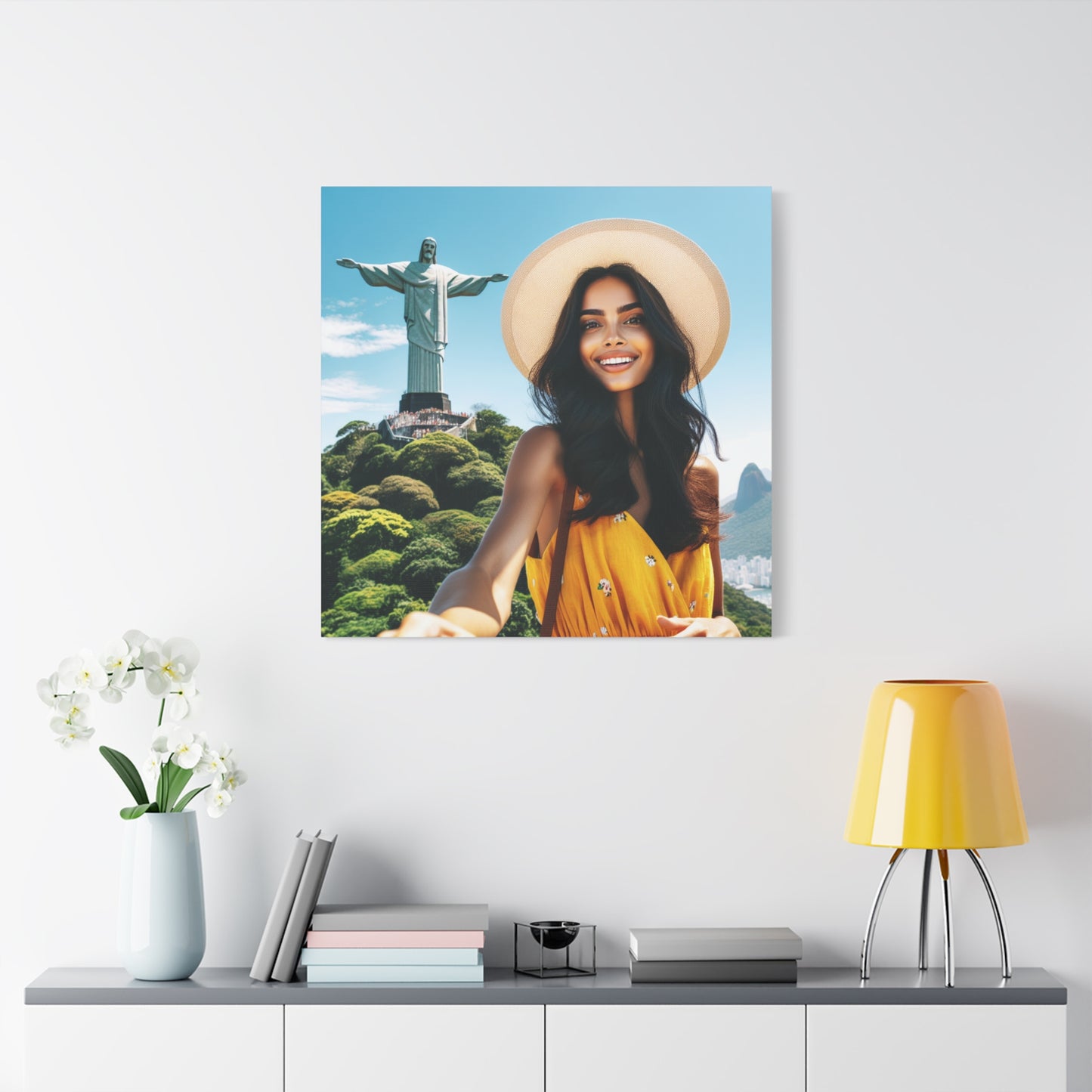 Brazillian Beauty Wall Art - Framed Canvas Print Colourful Wall Art